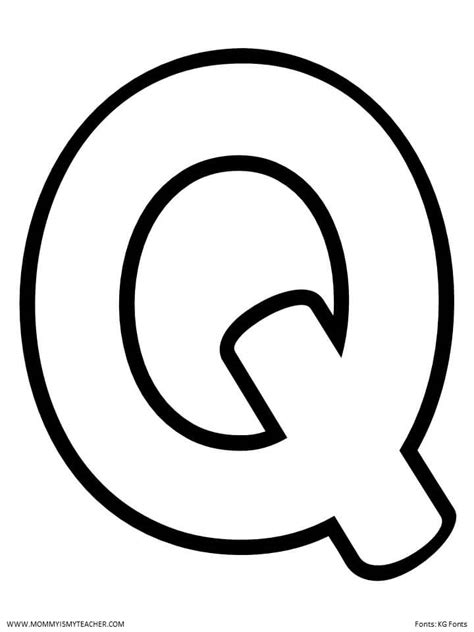 Letter Q Template